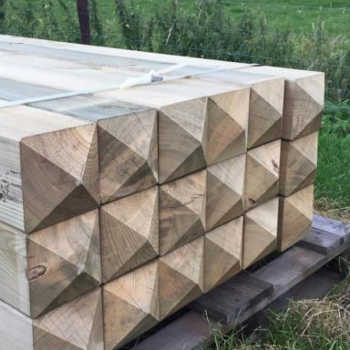 Poortpalen met diamantkop